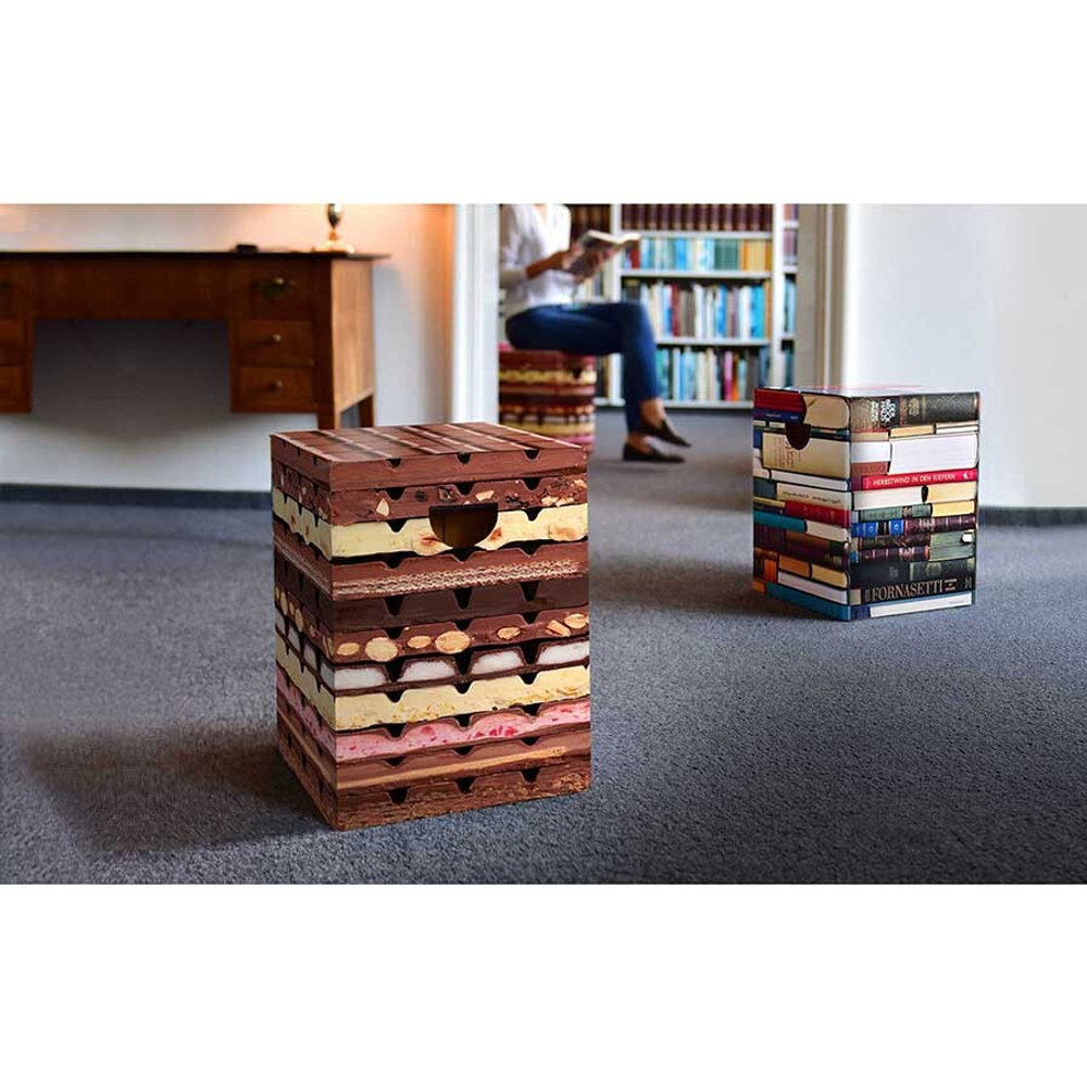 Табурет картонный chocolate, 32,5х32,5х44 см