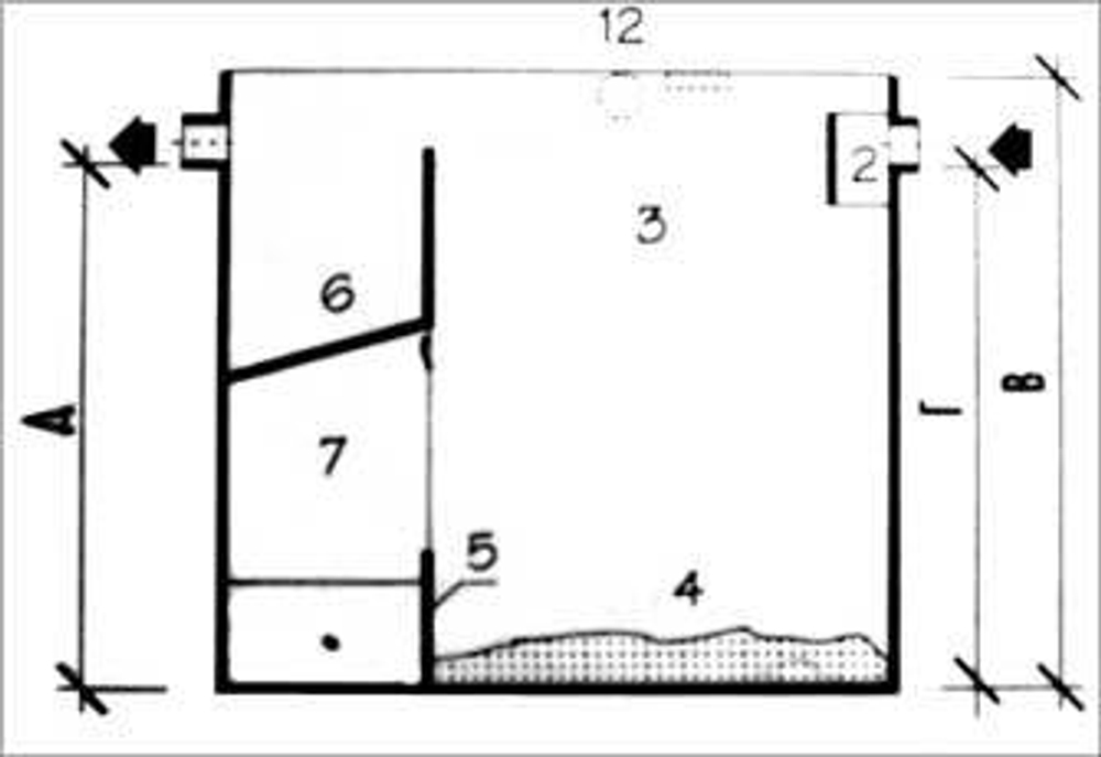 Жироуловитель под мойку (1 кран) Юнилос М/0.5/50(500x450x377см;) - арт.560671