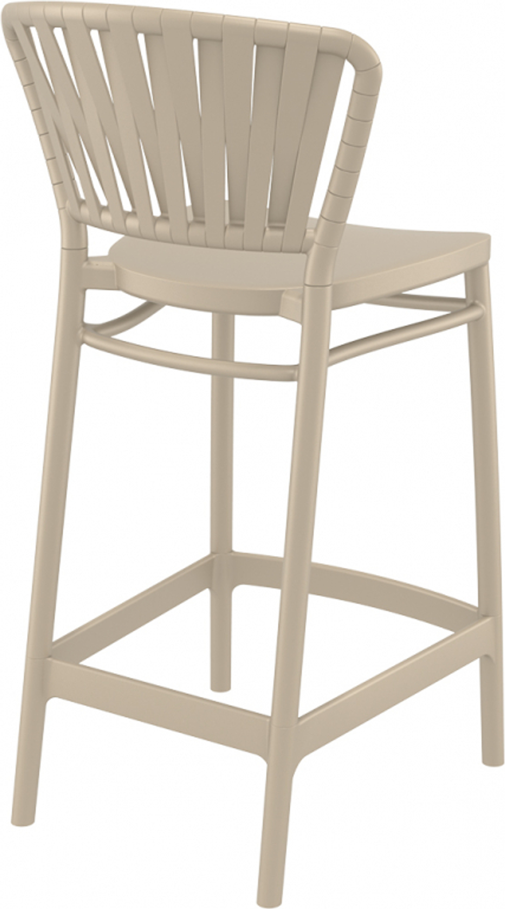 Стул пластиковый полубарный Portofino