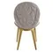 Стул Cava серо-бежевый с золотыми ножками