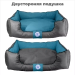 Лежанка для большой собаки разборная размер XL бирюзовая Царь-лежанка Lapalandia