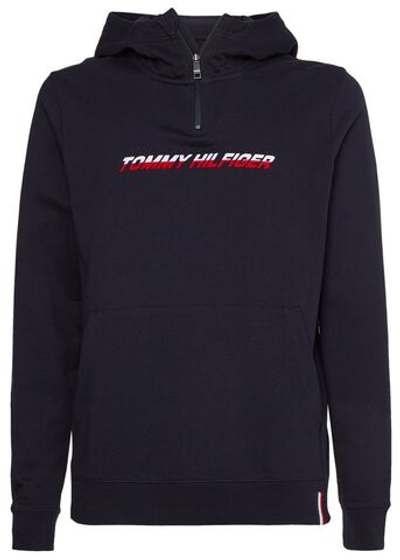 Мужская теннисная кофта Tommy Hilfiger Graphic 1/4 Zip - desert sky