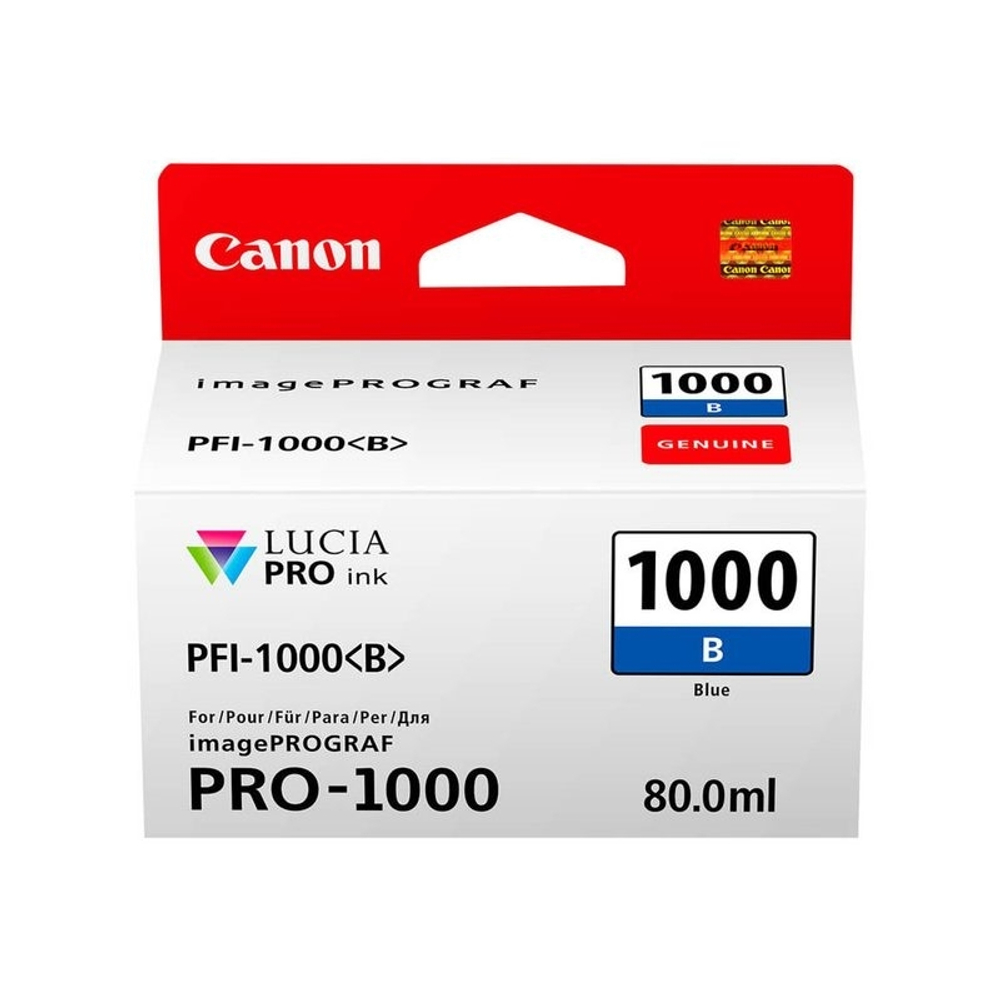 Картридж Canon PFI-1000B 0555c001 (blue) 80 мл