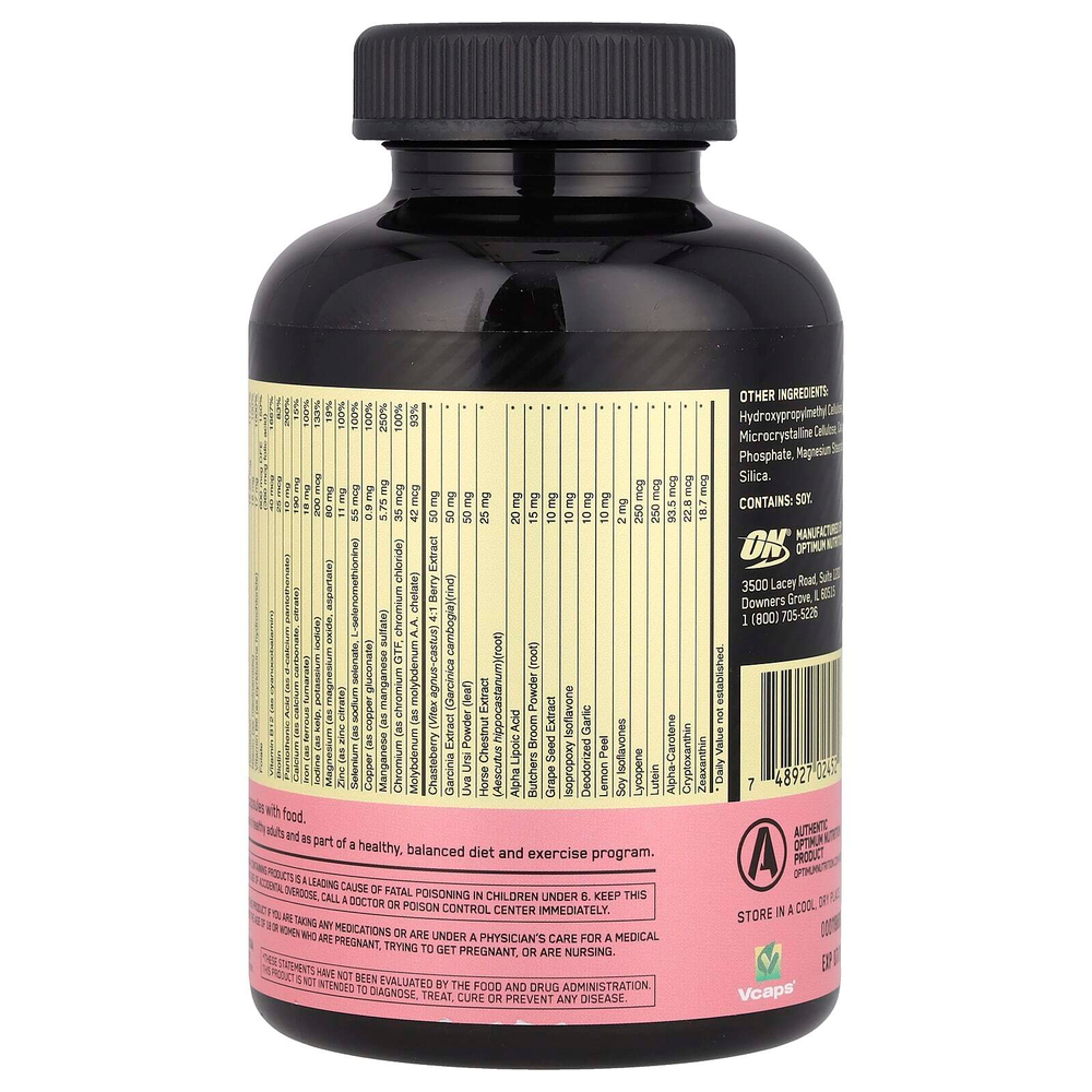 Optimum Nutrition, Opti-Women®, мультивитаминная добавка для активных женщин, 120 капсул
