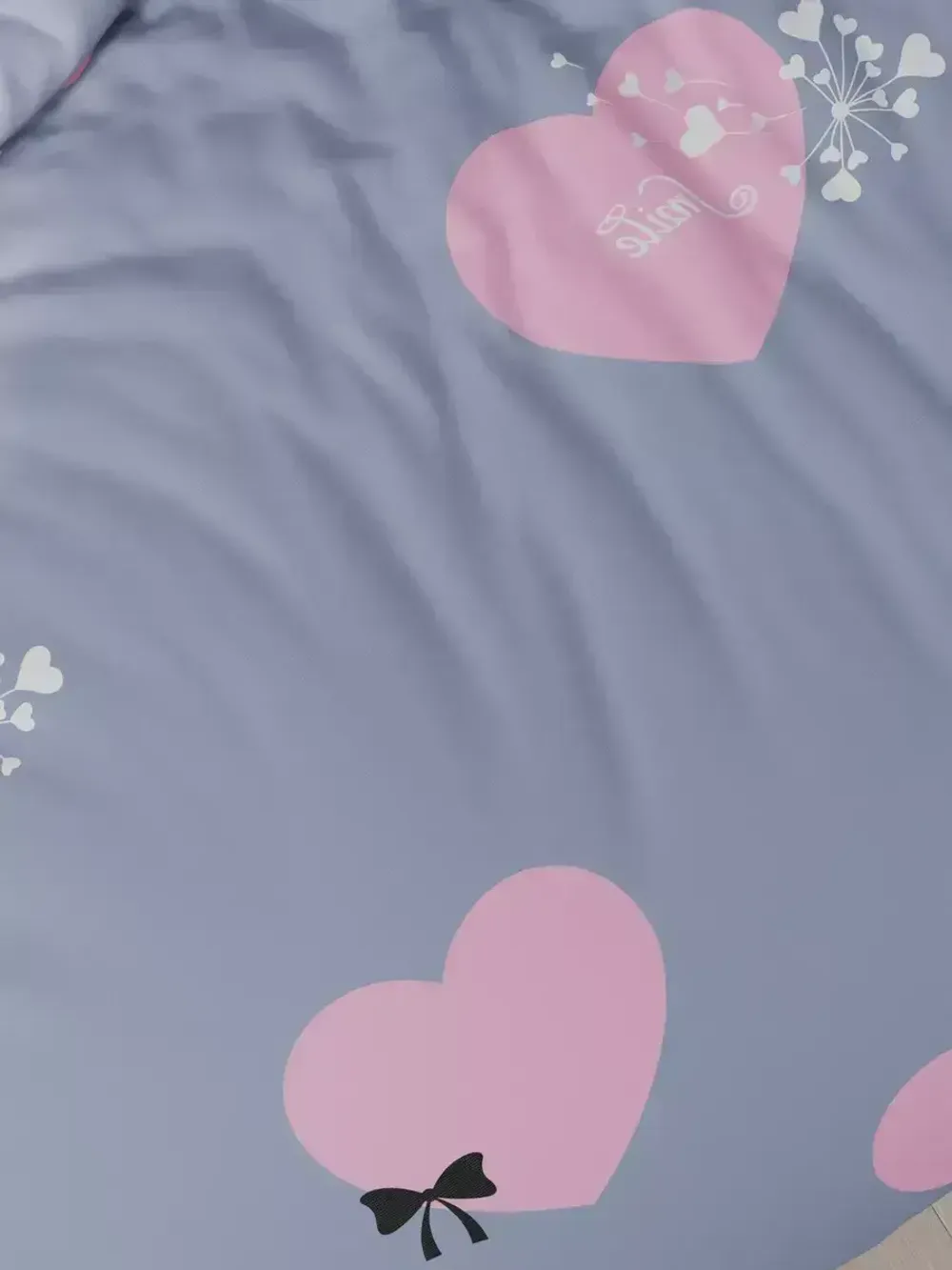 Наволочка комплект 2шт Полисатин Мечта "Loved" 50x70 см на молнии