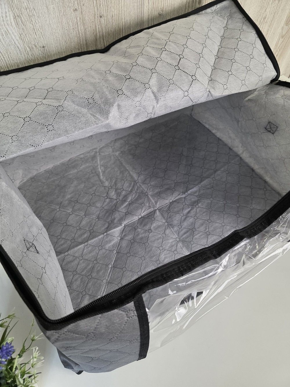 Короб для хранения с крышкой на молнии 60х43х35 см