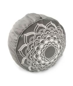 Подушка Mandala круглая с каймой, 30х15 см