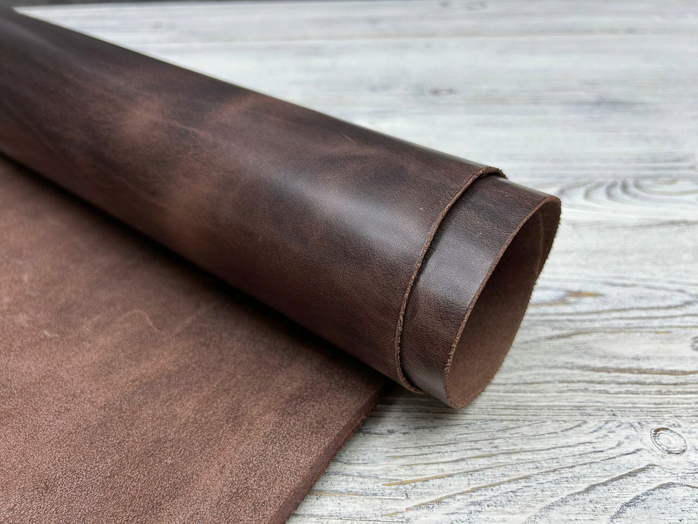 Oregon Dark Brown (1,8-2,0 мм) цв. Коричневый, натуральная кожа