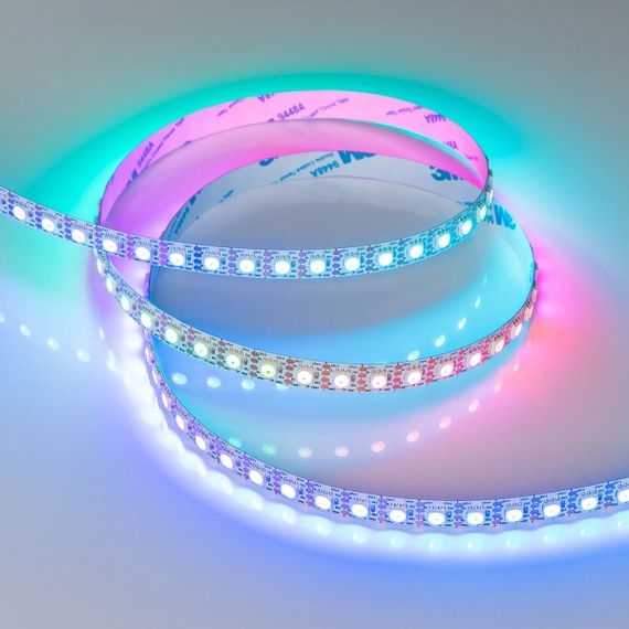 Светодиодная лента Arlight 13W/m 96LED/m 5060SMD разноцветный 5М SPI-B96-10mm 12V 037868