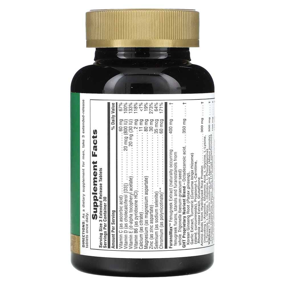 NaturesPlus, Ultra GHT Male, 90 таблеток с замедленным высвобождением