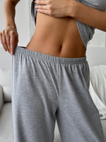 Комплект пижамный серый меланж