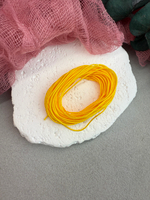 Шнур для плетения браслетов 0,8 мм, Янтарный (5 м)