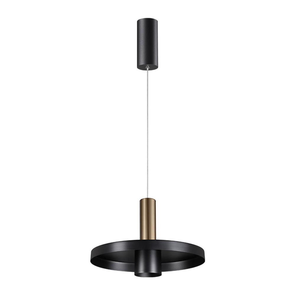 358984 OVER NT22 328 бронза светлая/черный Светильник светодиодный накладной, провод 2м IP20 LED 4000K 15W 220V ALBA