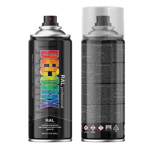 Эмаль аэроз. DECORIX акрил. Professional RAL 7024 графитовый серый матовый 520мл  0138-7024m DX