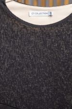 Платье Игра на контрасте (черное) П12642-1 LT Collection