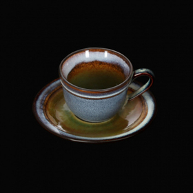 Чайная пара 130мл, синий+зеленый "Corone Verde"