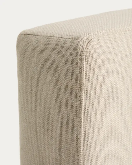 Изголовье Blok цвета экрю со съемным чехлом для кровати шириной до 90 см