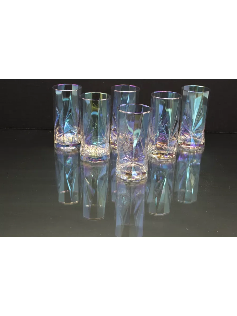 Набор высоких стаканов для напитков 6шт.