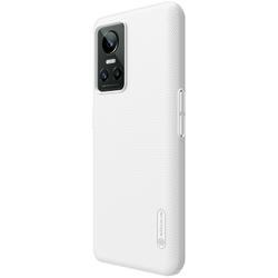 Тонкий жесткий чехол белого цвета от Nillkin для Realme GT Neo 3, серия Super Frosted Shield