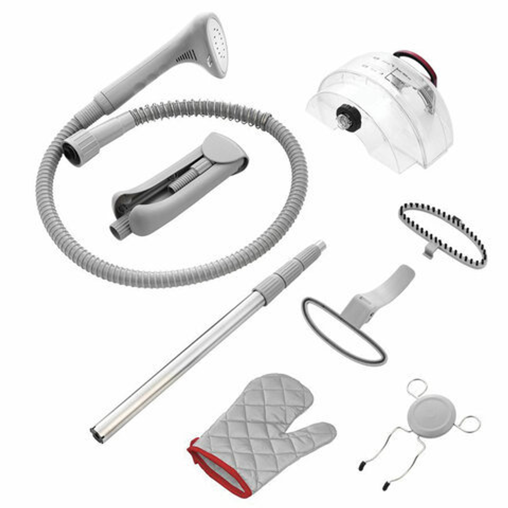 Отпариватель KITFORT KT-942, 1580 Вт, пар 30 г/мин, резервуар 2,2 л, 2 режима, белый/красный, КТ-942