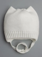 Шапка для девочки с ушками осенняя