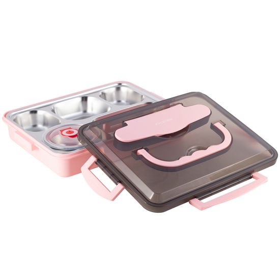 Ланч бокс 1000 мл. Kamille KM 2144 пластик, нержавеющая сталь