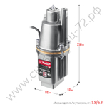 ЗУБР Родничок-В, 40 м, вибрационный насос с верхним забором (НВВ-40)