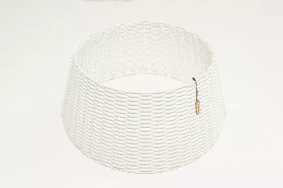 Корзина под елку Премиум Царская лоза 65*48*30 см., разборная, белый, ЕлкиТорг (65-220)