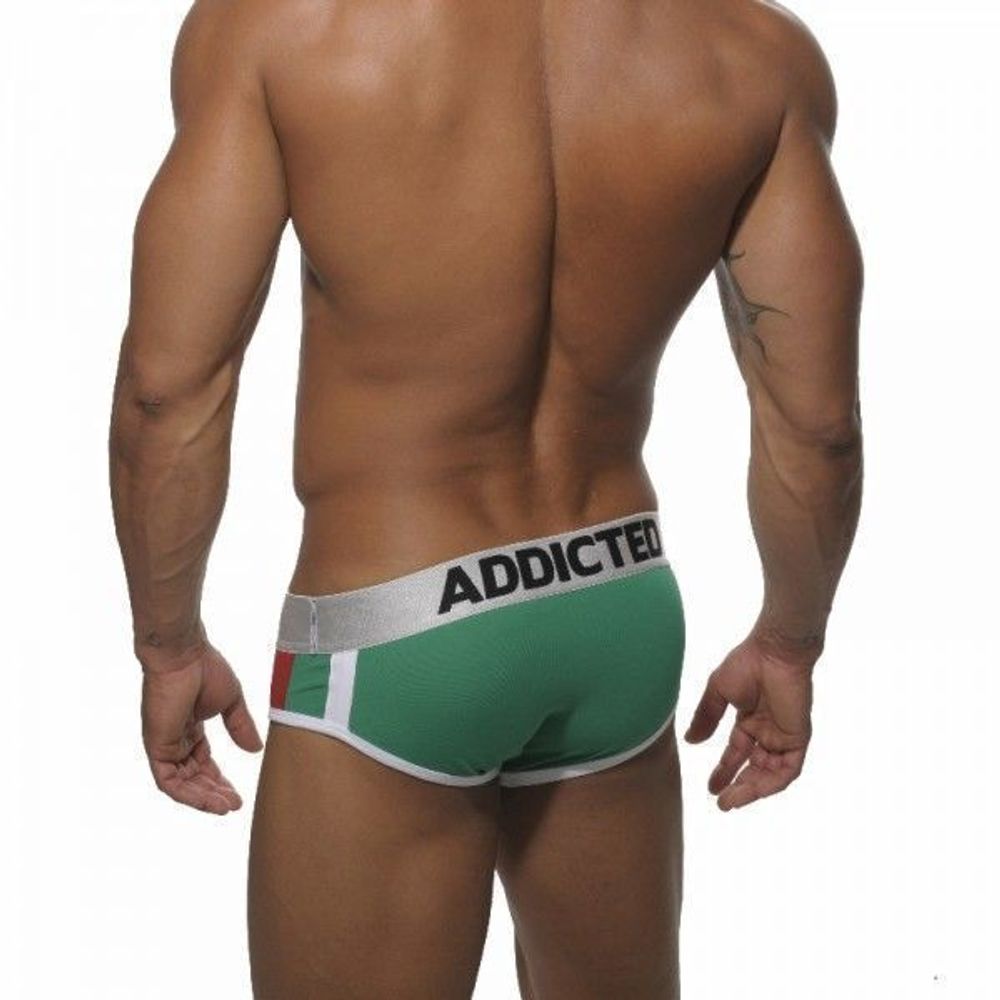 Мужские трусы брифы мятные Addicted Puck-up Green Brief