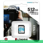 Карта памяти Kingston SD 512GB SDXC Class 10 UHS-I U3 V30 Canvas Go Plus (SDG3/512GB)