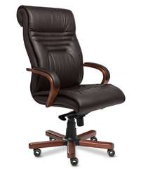 Кресло для руководителя Basel A коричневая кожа