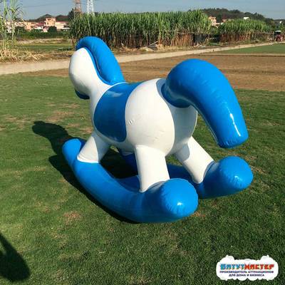 Надувная лошадка качалка «Маленький ковбой», 2×0,7×1,4 м