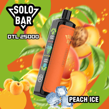 SOLOBAR DTL 25000 - Peach Ice (5% nic)