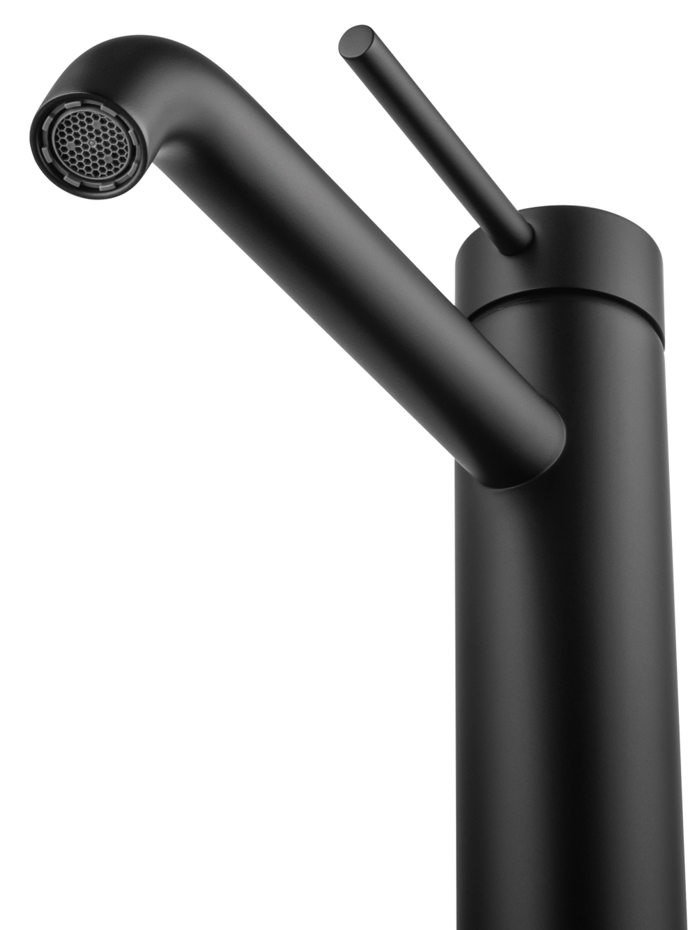 Смеситель для раковины высокий WONZON & WOGHAND STICK, Черный матовый (WW-88239017-MB)