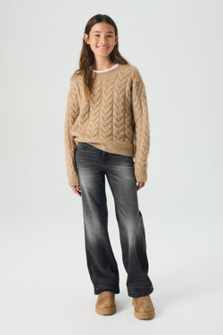 H&M Джинсы Baggy Fit Bootcut, черный