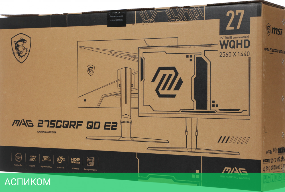 Монитор MSI 27" MAG 275CQRF QD E2
