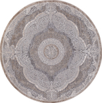 Ковер 03880C - GREY / BROWN - Круг - коллекция ARMINA размер 160*160 см