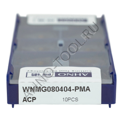 Пластина твердосплавная ISO WNMG080404-PMA ACP20E AHNO по стали, получистовая