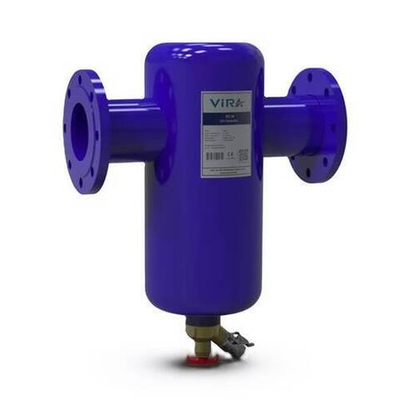 Сепаратор шлама ViRA VIRAclean - Ду250 мм (фланец/фланец, PN10, Tmax 110°C, с магнитной вставкой)