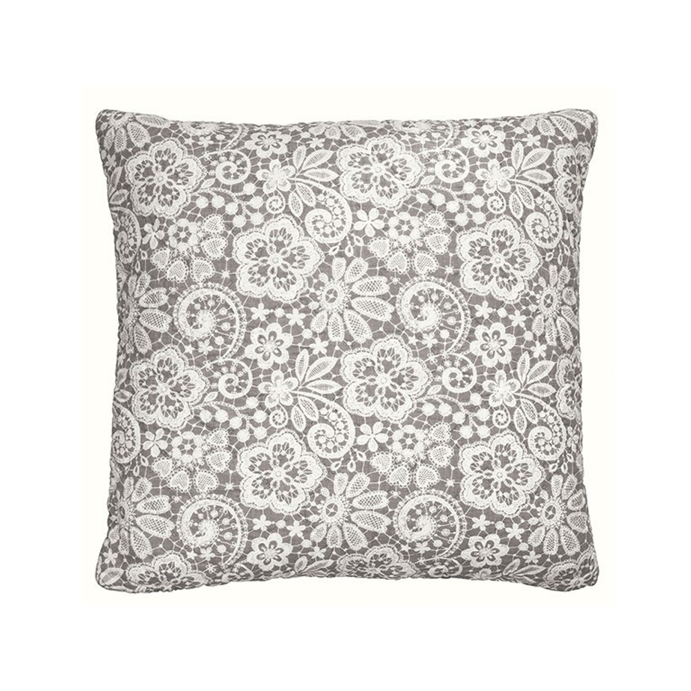 101-П285 Подушка Quilted cushion Christel warm grey 50*50