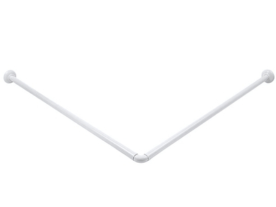 Карниз для ванной угловой белый