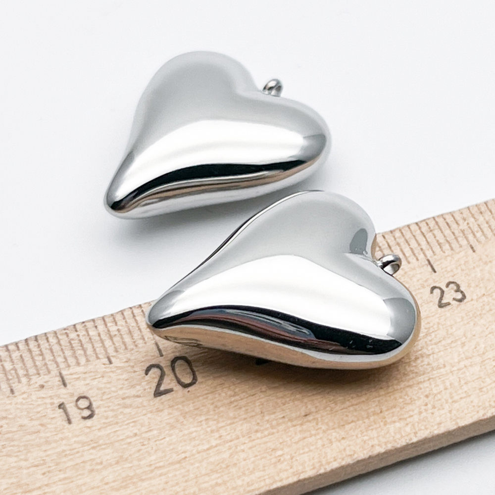 Подвеска Сердце, сталь, размер 27*23 мм, цена за 1 шт