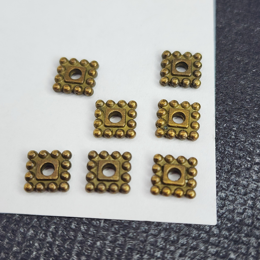 Разделитель для бусин, 6мм, античная бронза