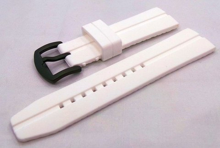 Ремешок силиконовый белый для часов Восток Европа Экспедиция-2