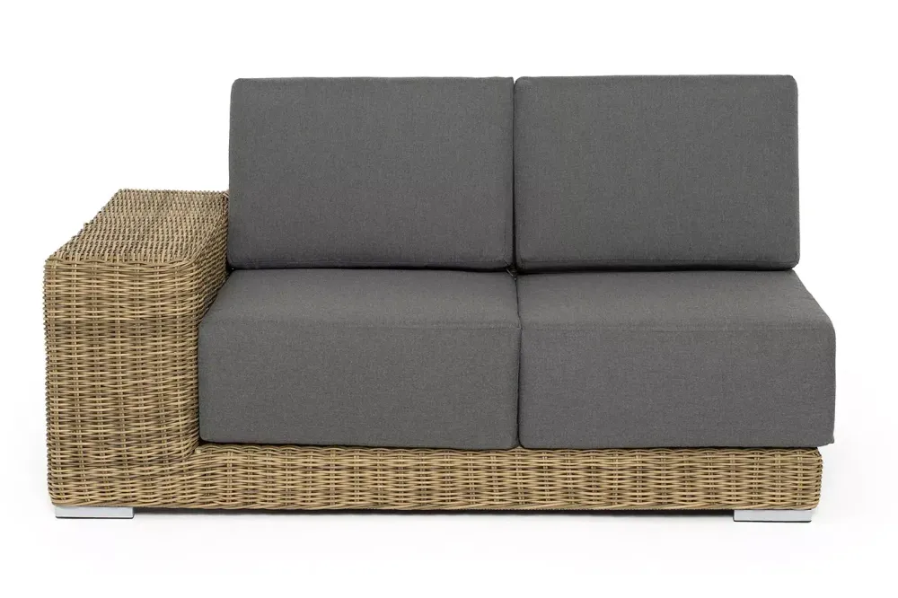 "Капри" модуль диванный правый с подушками, цвет соломенный