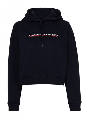 Женская Кофта теннисная Tommy Hilfiger Regular Graphic Hood - Бирюзовый