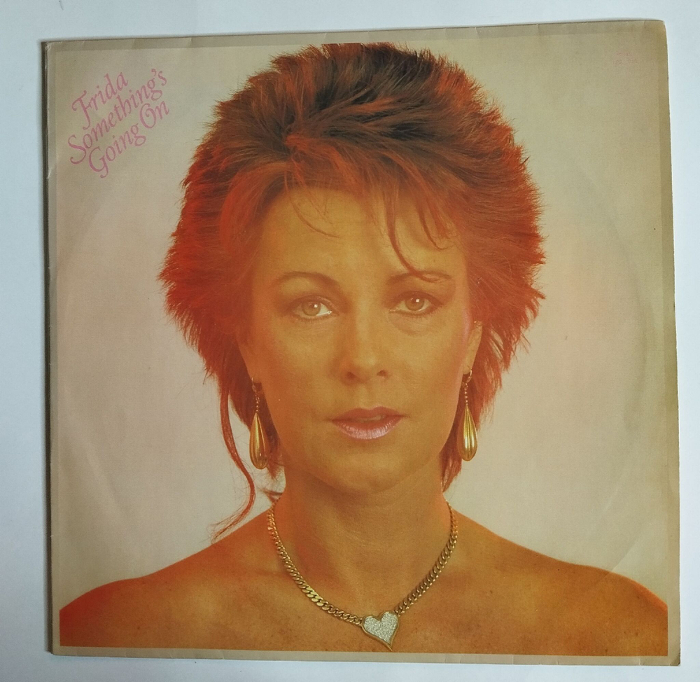 Винтажная виниловая пластинка LP Frida Somethings Going On (Польша 1988)