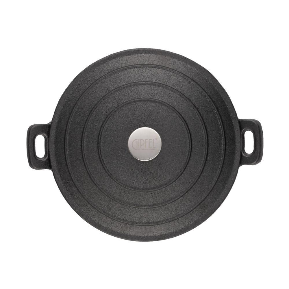 Сковорода-вок чугунная Gipfel Diletto 2147 24 см/2 л