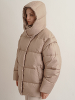 Пуховик объемный короткий Unisex с отстегивающимися рукавами