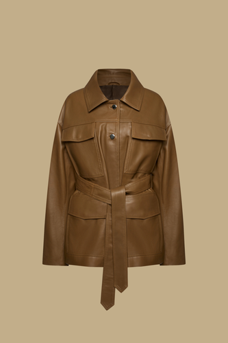 Куртка-рубашка  карамельная